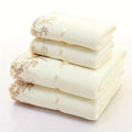 Luxury Lace Asian Towel Sets.  2 Bath Towels And 2 Hand Towels