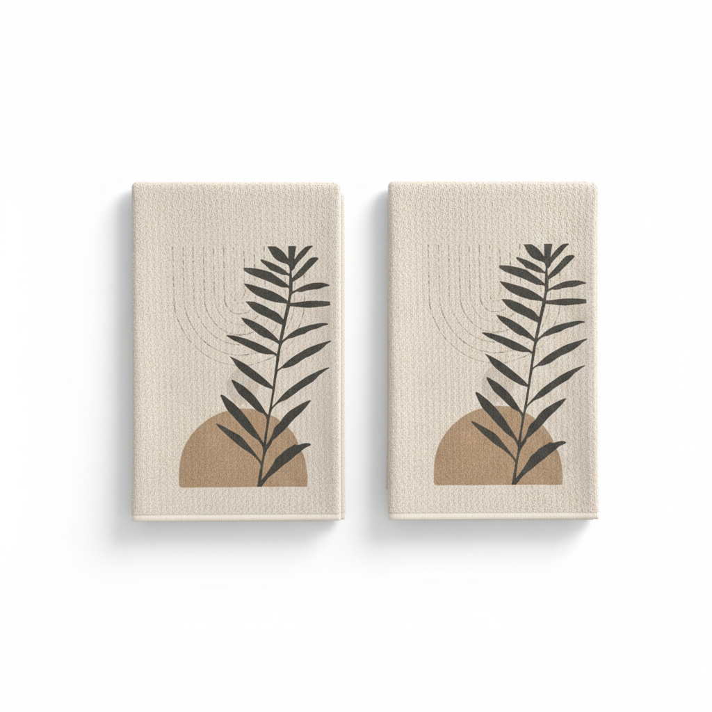 Microfibre Abstract Hand Towels, 16x24 Inches