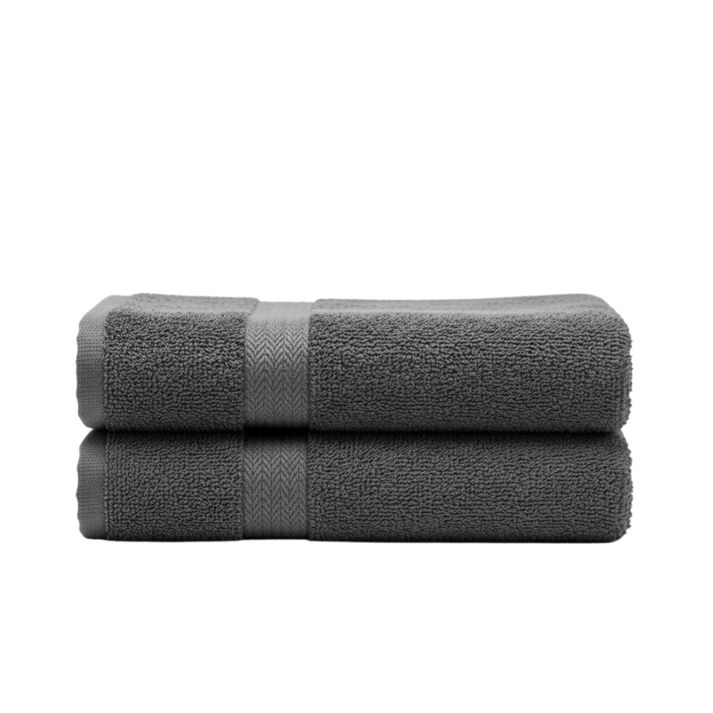 4-Pack Bath Towels — Grey (27 x 54 in, 600 GSM)
