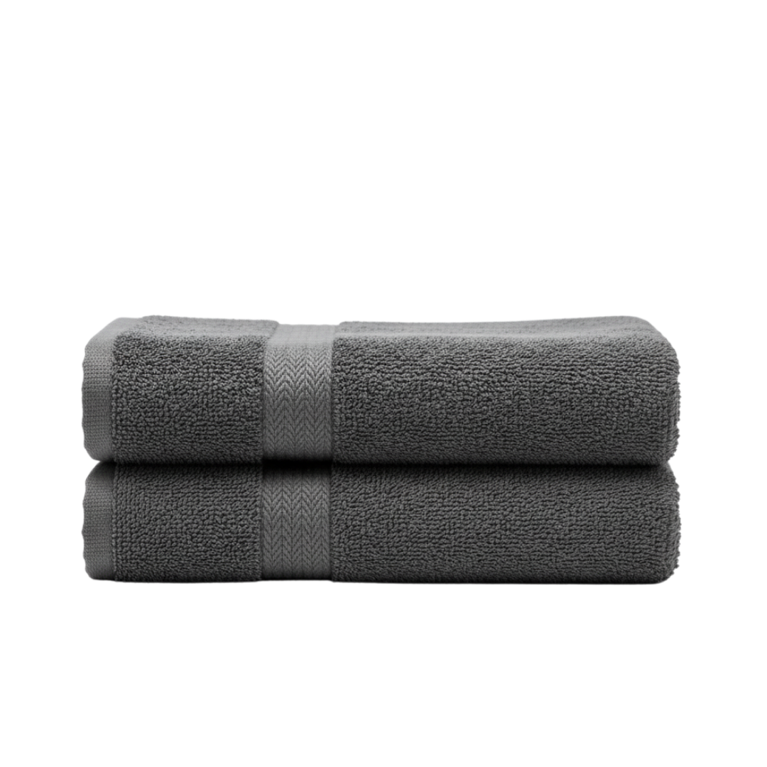 4-Pack Bath Towels — Grey (27 x 54 in, 600 GSM)
